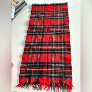 Vintage Stollery’s royal stewart plaid cashmere and wool scarf